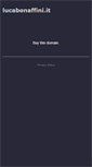 Mobile Screenshot of lucabonaffini.it